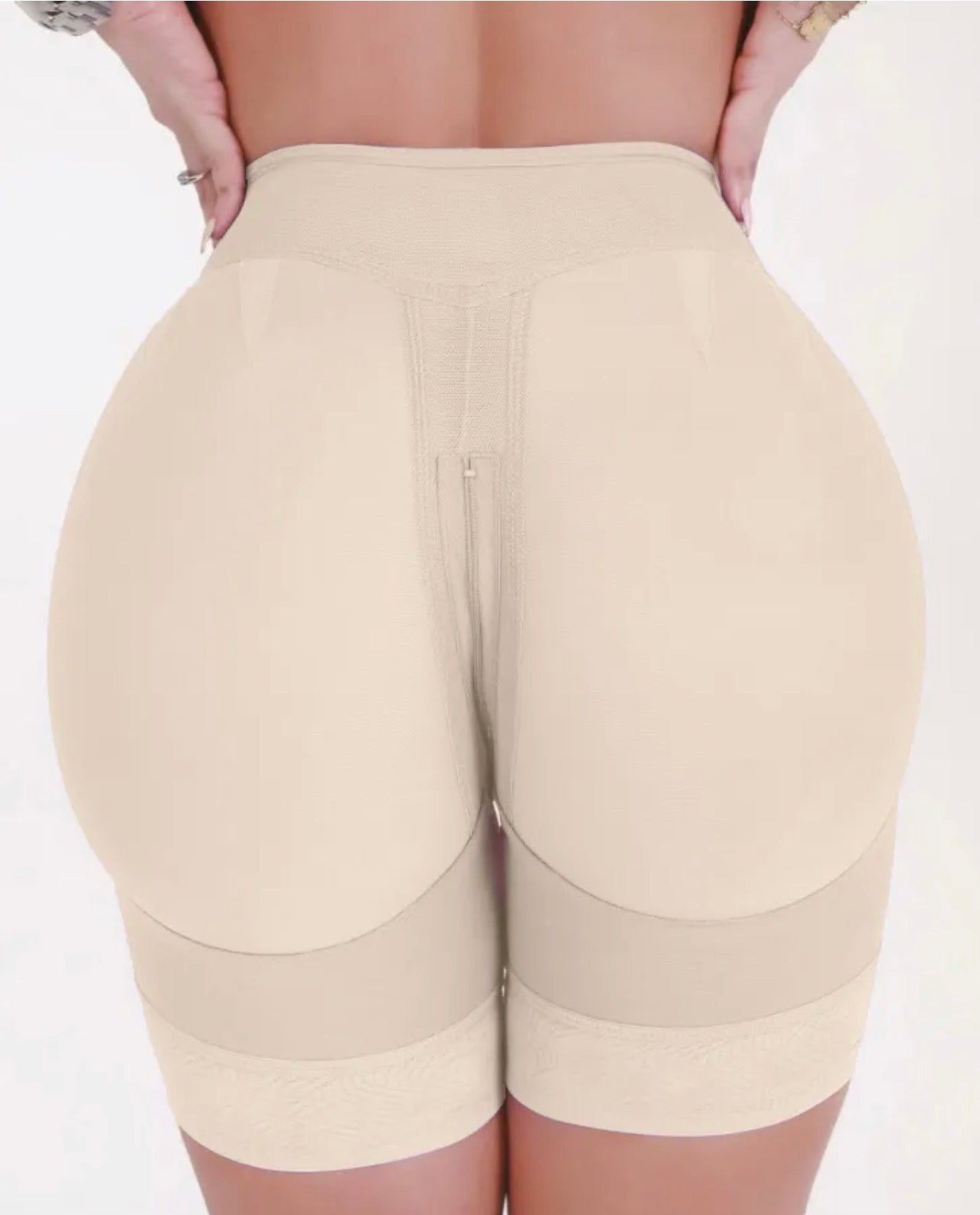 Body By Essence™ Seamless Hook & Eye Sculpting Shorts – High Waist Tummy Control Shapewear Shorts