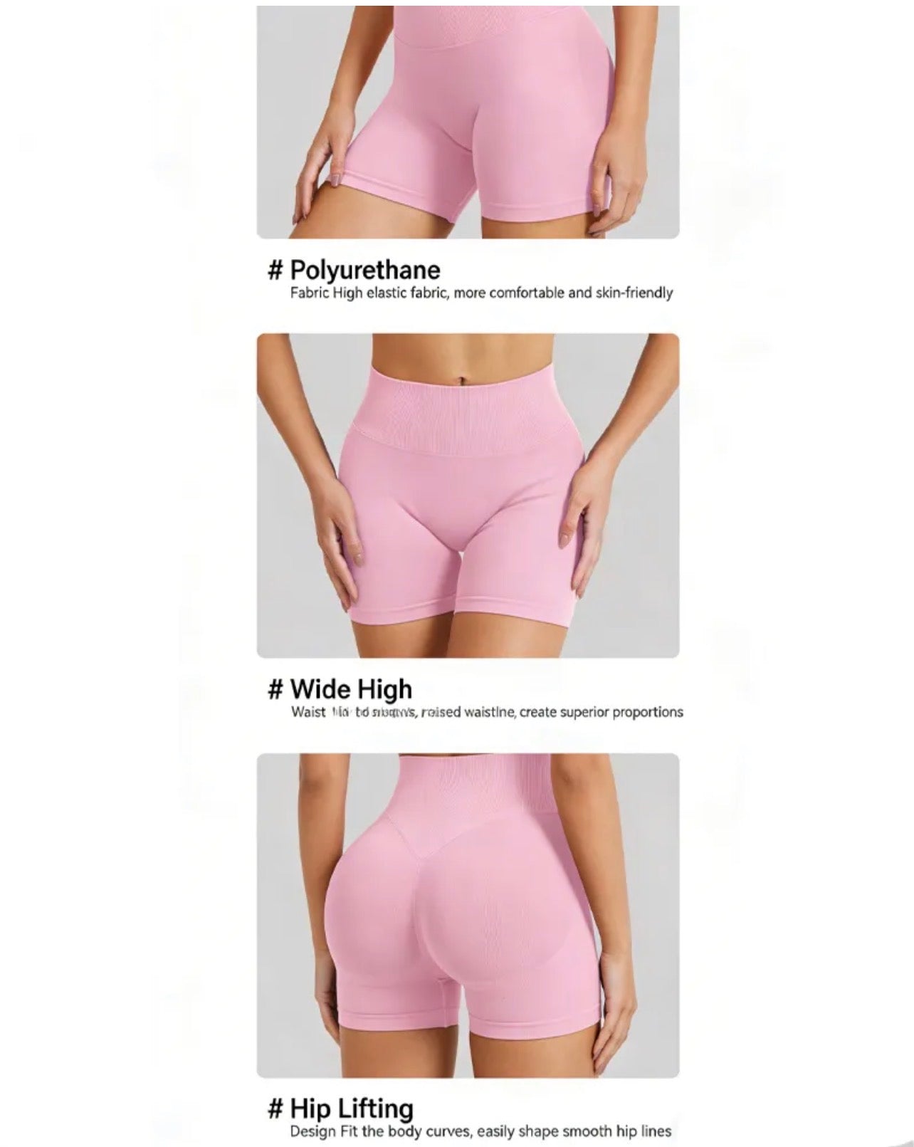 Body By Essence™ Seamless Booty Lift Sculpting Shorts – High Waist Tummy Control Shapewear Shorts