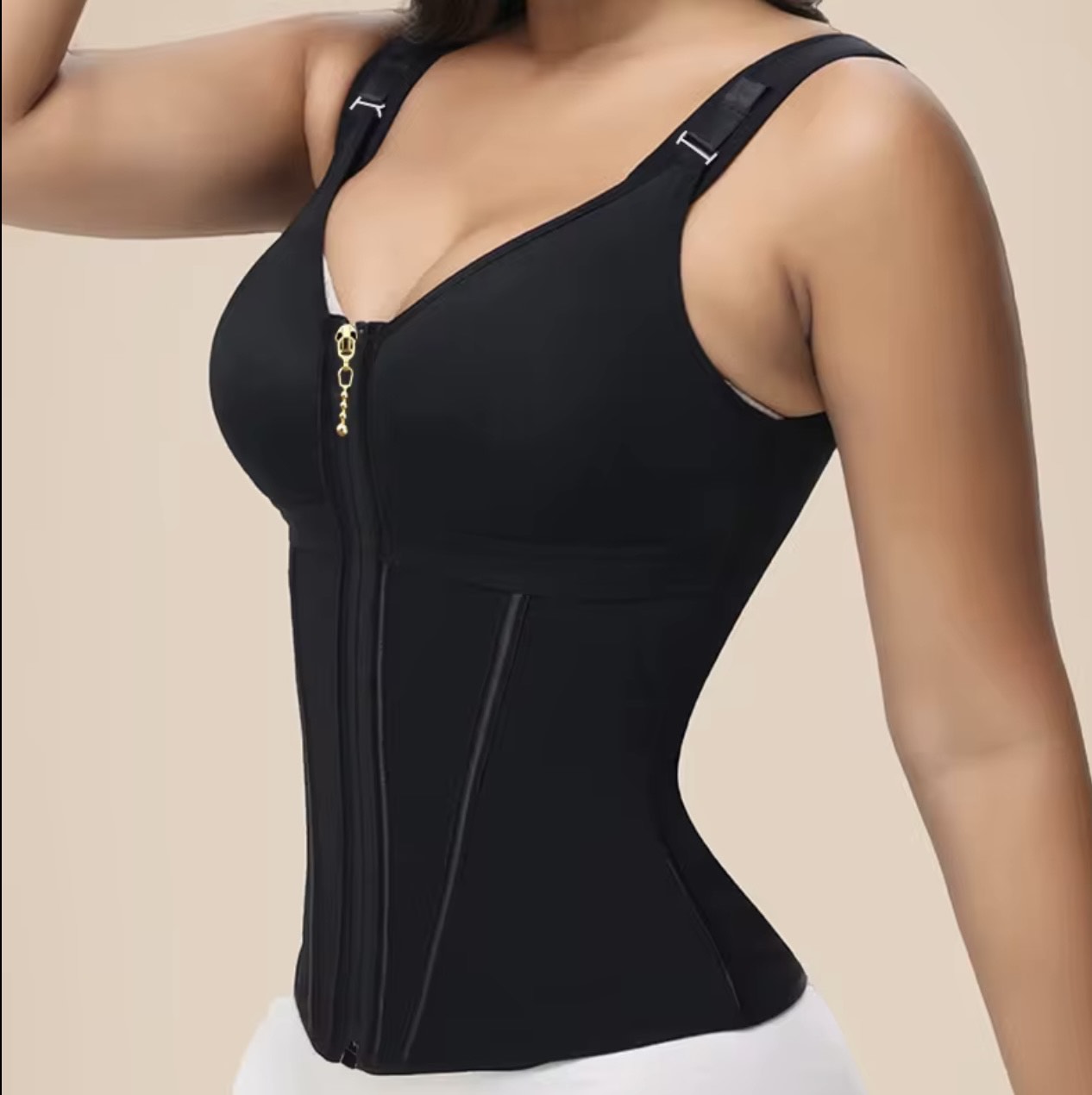 Post-Op Waist Sculpting Faja with Built-In Bra – Stage 1 Recovery