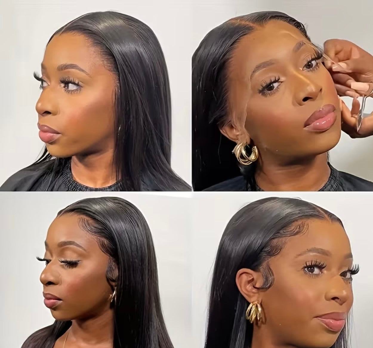 Natural Straight 18" – Sleek 13x4 Frontal Wig, 180% Density