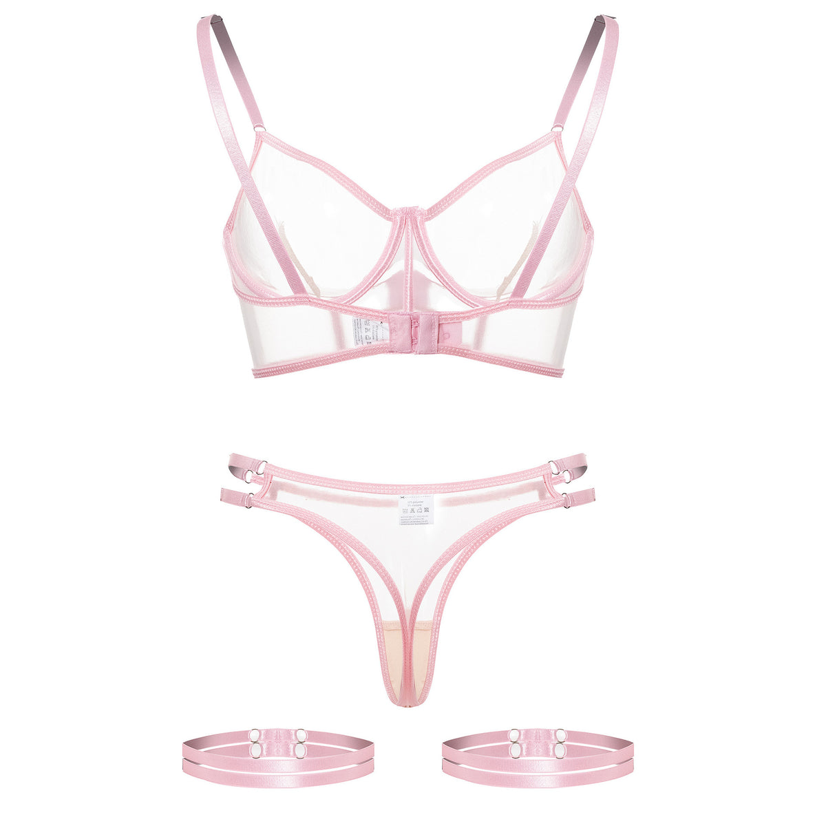 Sexy lingerie mesh fishbone sexy lingerie set with backless design