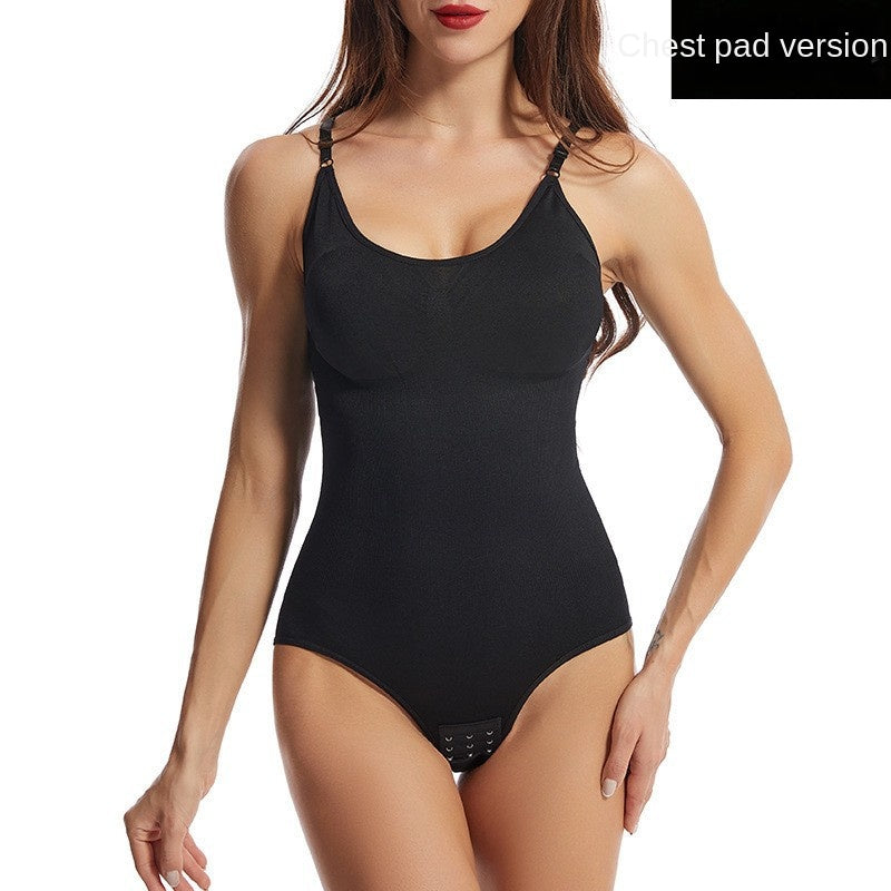 Seamless Bodysuit Women's Tummy Control Panty Crotch Lift Hip Shaping Strap Waist Trainer Body Shaper Unitard