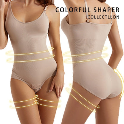 Seamless Bodysuit Women's Tummy Control Panty Crotch Lift Hip Shaping Strap Waist Trainer Body Shaper Unitard