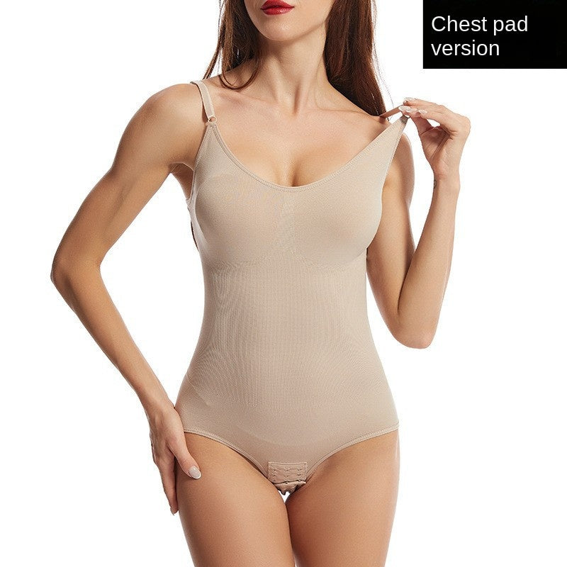 Seamless Bodysuit Women's Tummy Control Panty Crotch Lift Hip Shaping Strap Waist Trainer Body Shaper Unitard
