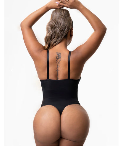 Seamless Tummy-Tuck Thong Bodysuit with Built-In Lift – Everyday Snatch