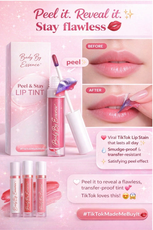 Body By Essence™ Peel & Stay Lip Tint 💋 | Long-Lasting TikTok Lip Stain