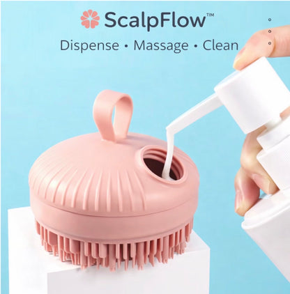 ScalpFlow™ 2-in-1 Shampoo Dispensing Massager