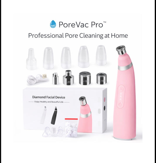 PoreVac Pro™ Blackhead Remover Vacuum – Deep Pore Cleaner Kit