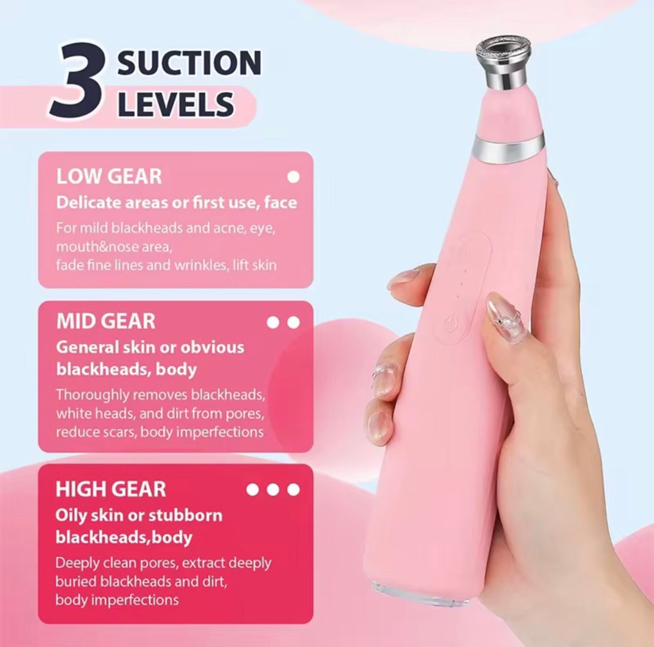 PoreVac Pro™ Blackhead Remover Vacuum – Deep Pore Cleaner Kit