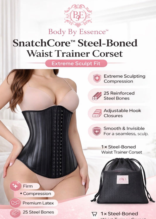 SnatchCore™ Steel-Boned Waist Trainer Corset (Extreme Sculpt Fit)