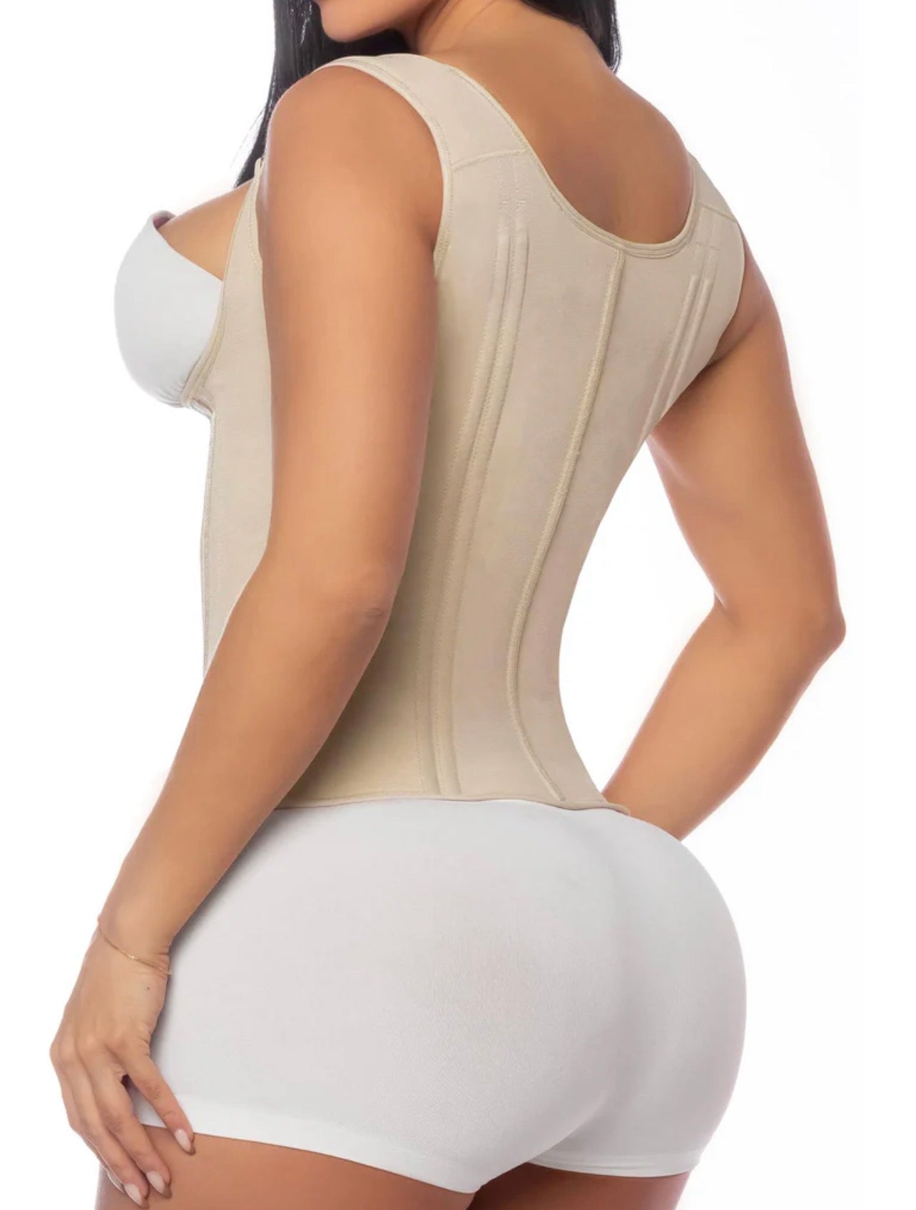 Body By Essence™ Waist Trainer for Women – Tummy Control Workout Corset Vest Waist Cincher with Adjustable Shoulder Straps
