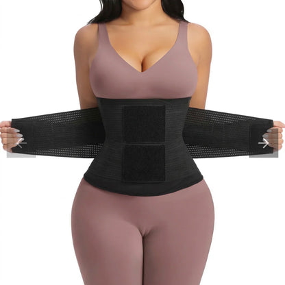 Body By Essence™ Sauna Sweat Waist Trainer for Women – Triple Layer Tummy Control Waist Cincher Workout Shaper Belt