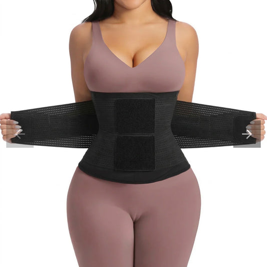 Body By Essence™ Sauna Sweat Waist Trainer for Women – Triple Layer Tummy Control Waist Cincher Workout Shaper Belt