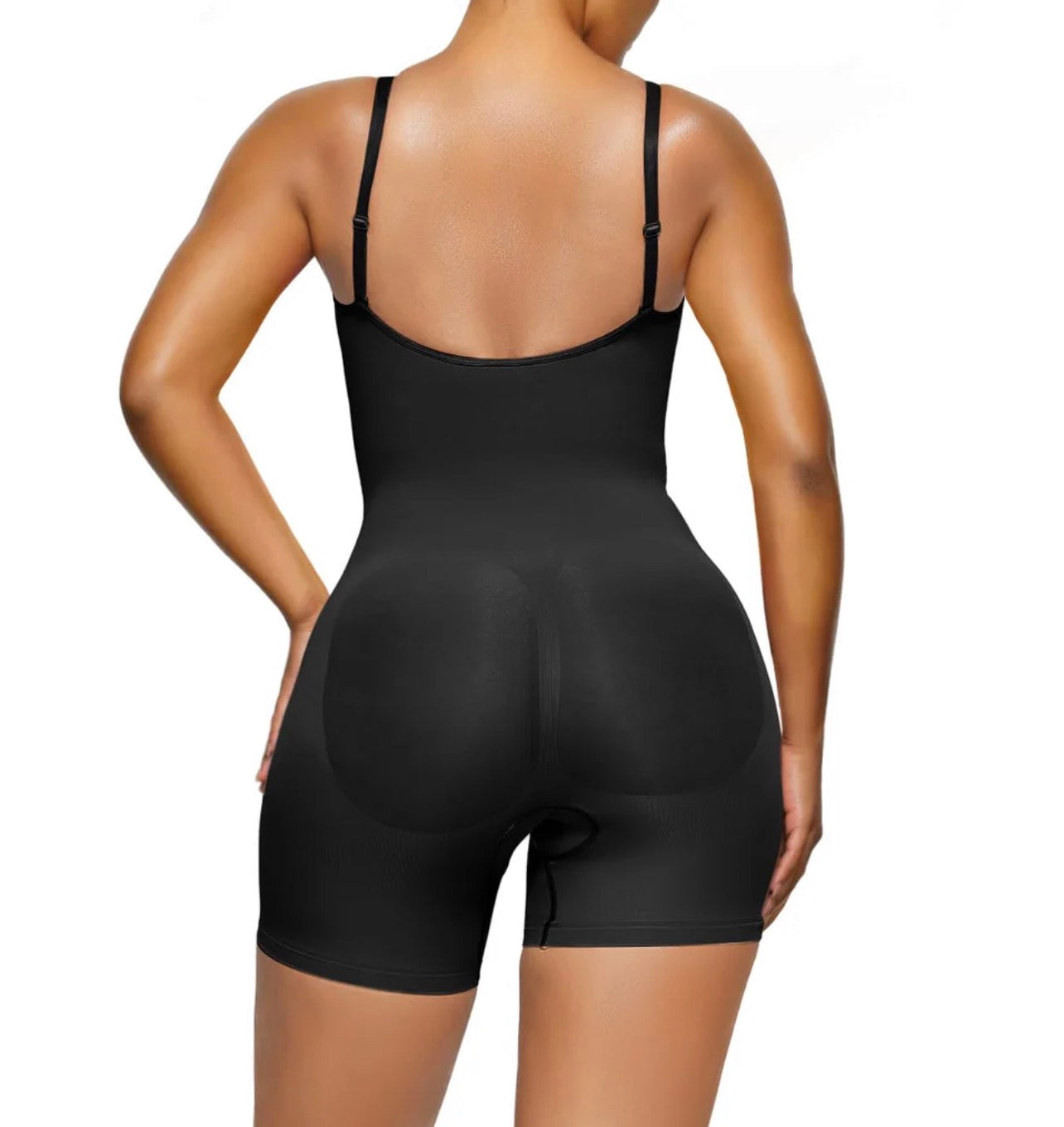 Body By Essence™ Open Bust Mid-Thigh Shapewear Bodysuit – Tummy Control Full Body Shaper for Women