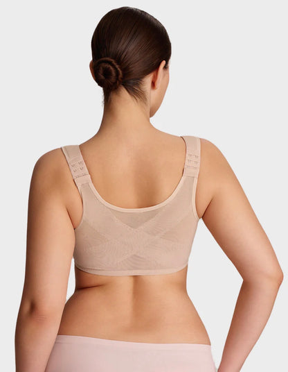 Body By Essence™ Front Closure Back Support Bra – Wireless Lift & Smoothing Everyday Comfort Bra