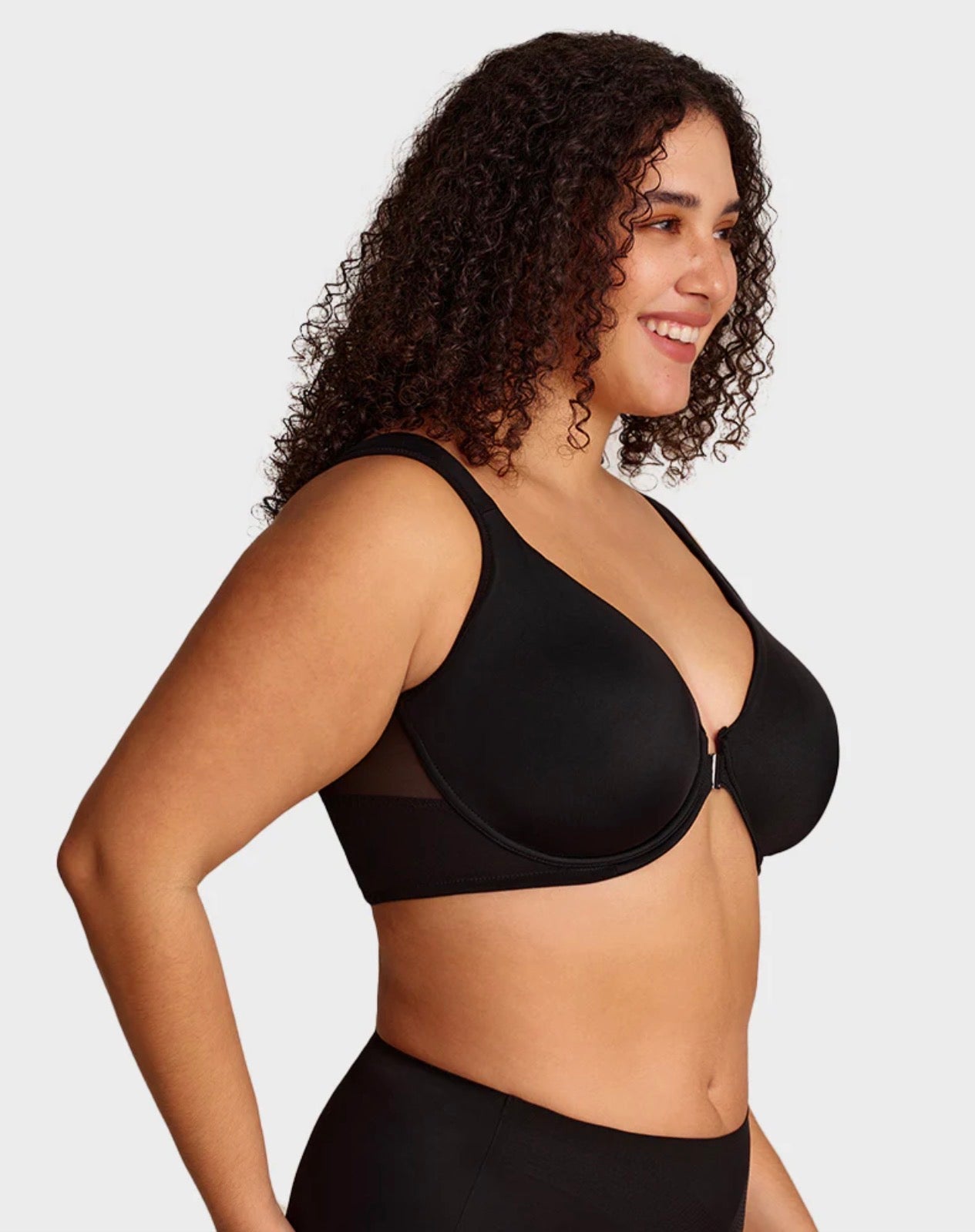 Body By Essence™ Front Closure Back Support Bra – Wireless Lift & Smoothing Everyday Comfort Bra