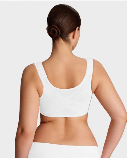 Body By Essence™ Front Closure Back Support Bra – Wireless Lift & Smoothing Everyday Comfort Bra