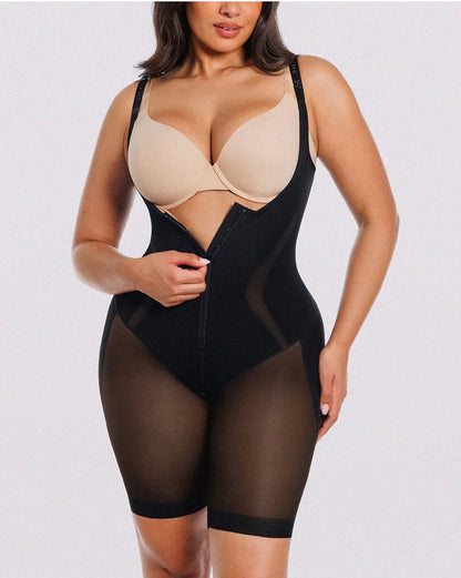 Body By Essence™ AirMesh Sculpting Bodysuit – Open Bust Breathable Tummy Control Shapewear