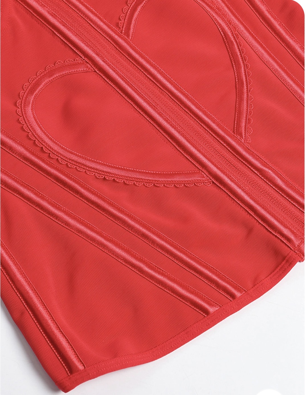 Heart Shape Tummy Control Corset Tank | Zip-Up Waist Trainer Body Shaper