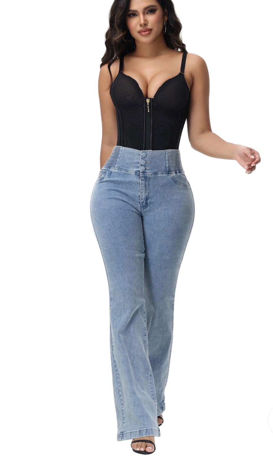 Heart Shape Tummy Control Corset Tank | Zip-Up Waist Trainer Body Shaper