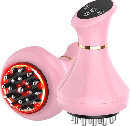 Body By Essence™ 4-in-1 Electric Lymphatic Body Massager – Pink Red Light Body Sculpting Tool for Massage, Circulation & Self-Care