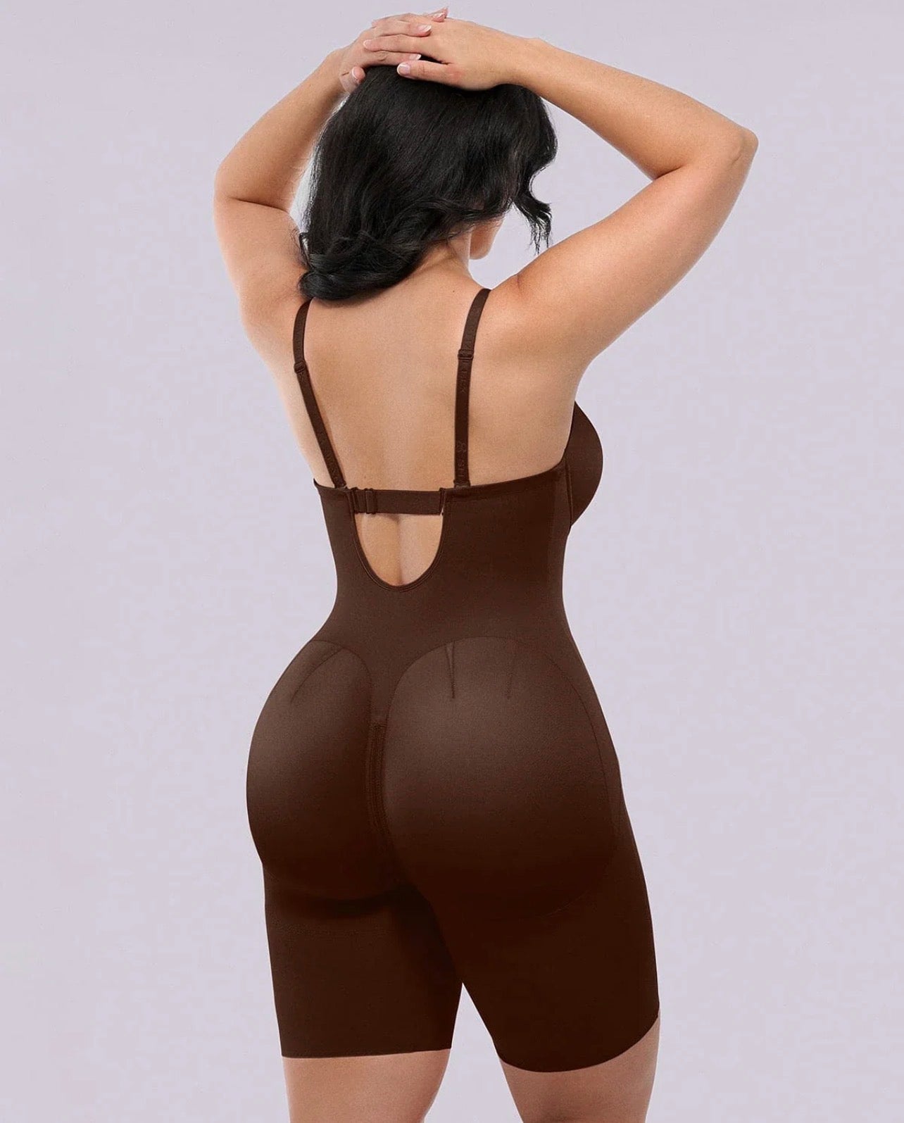 Body By Essence Strapless Sculpting Mid-Thigh Bodysuit | Seamless Tummy Control Shapewear with Built-In Bra Support