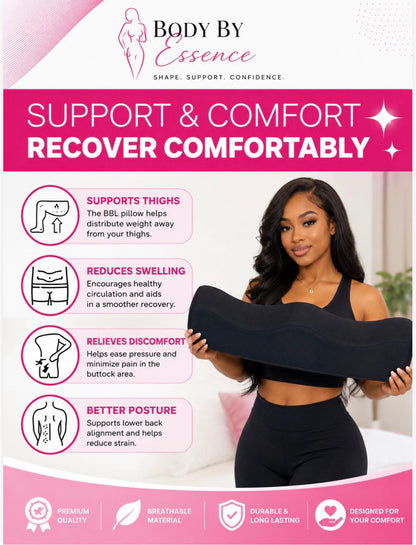 Body By Essence™ 8-Piece BBL Recovery Kit – BBL Pillow, Ab Board, Side Foams, Lumbar Support & Post Surgery Essentials