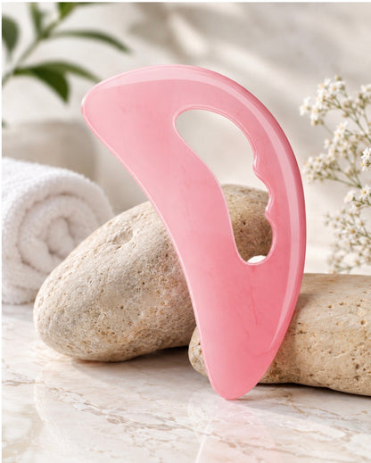 Body By Essence™ Body Gua Sha Massage Tool – Pink Sculpting Tool for Lymphatic Massage, Circulation & Self-Care