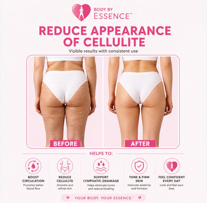 Body By Essence™  Lymphatic Massage Roller – Pink Handheld Body Sculpting Roller for Circulation, Muscle Tension & Self-Care