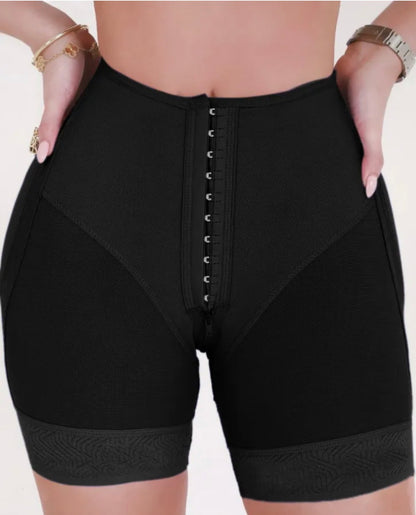 Body By Essence™ Seamless Hook & Eye Sculpting Shorts – High Waist Tummy Control Shapewear Shorts