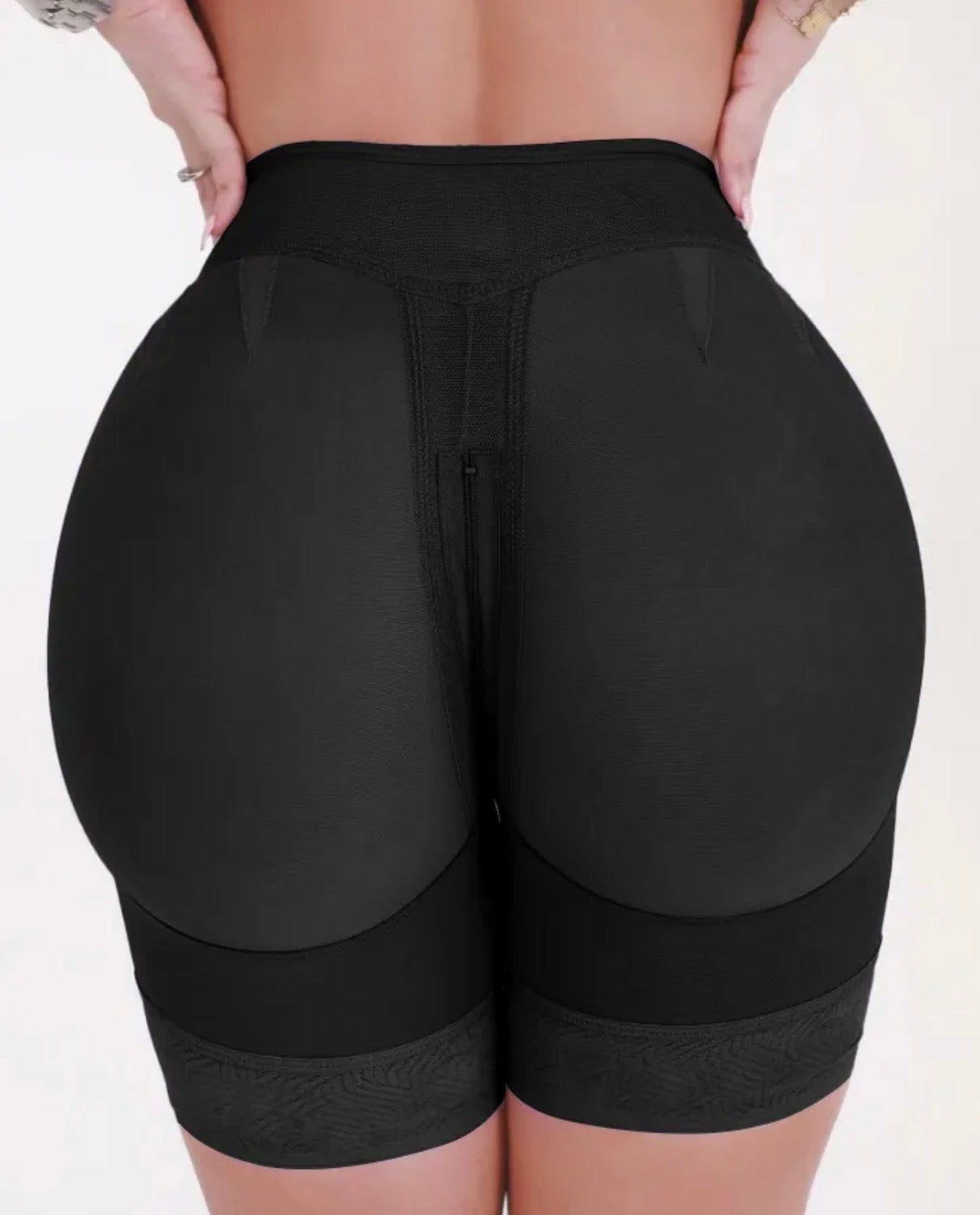 Body By Essence™ Seamless Hook & Eye Sculpting Shorts – High Waist Tummy Control Shapewear Shorts