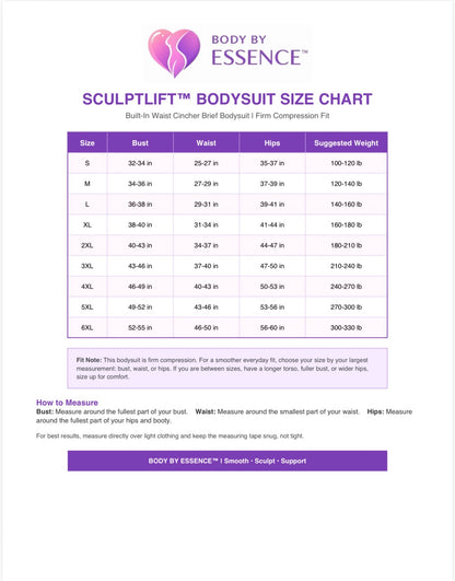SculptLift™ Built-In Waist Cincher Brief Bodysuit