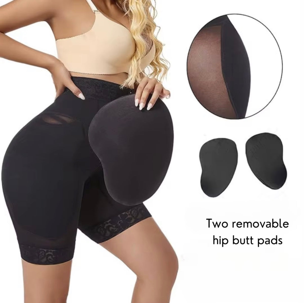 Essence Curves High-Waist Padded Hip-Lift Shorts