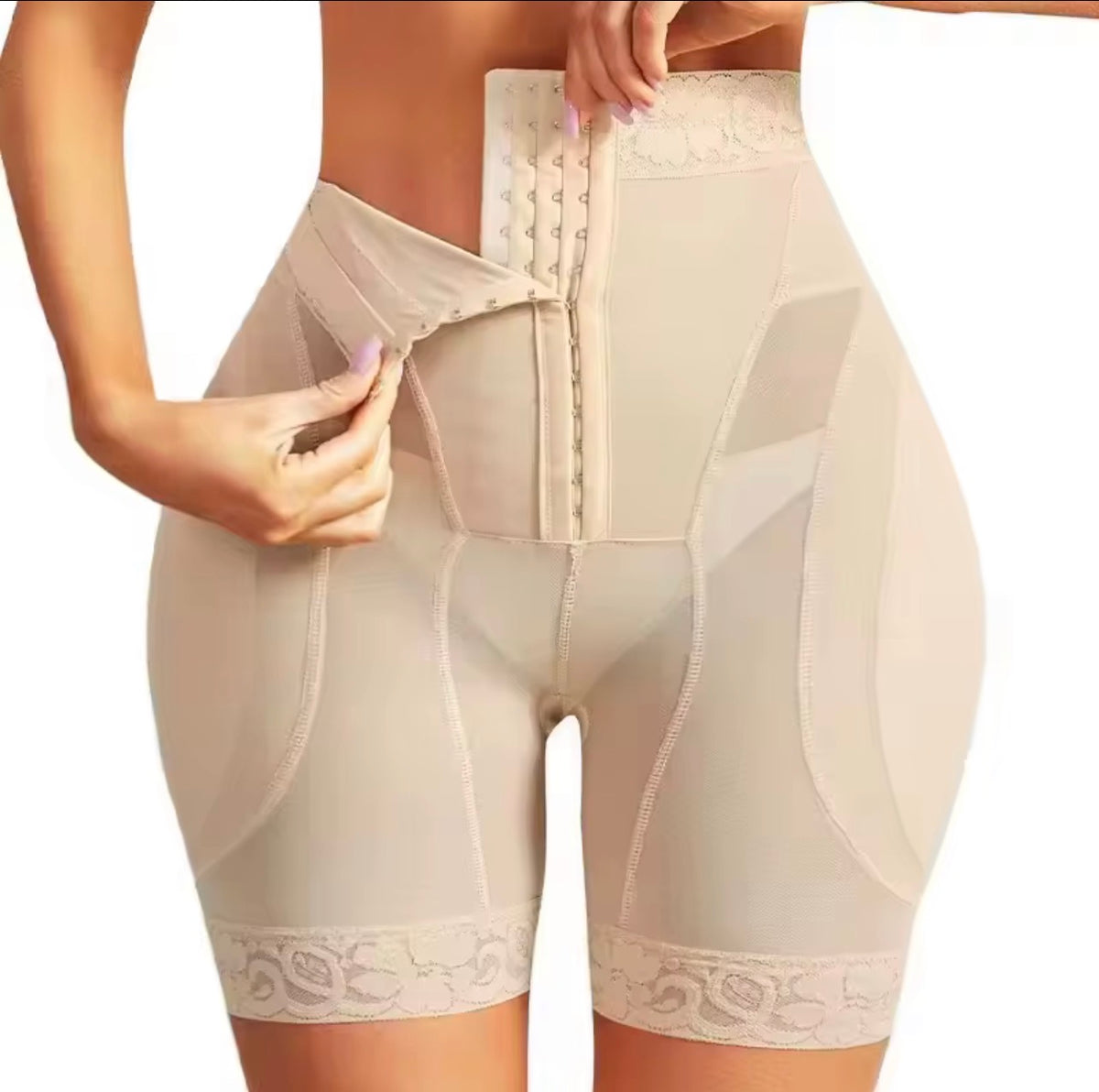 Essence Curves High-Waist Padded Hip-Lift Shorts
