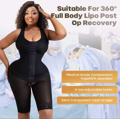 Stage 2 Post-BBL Compression Faja – Open-Butt Sculpting Support