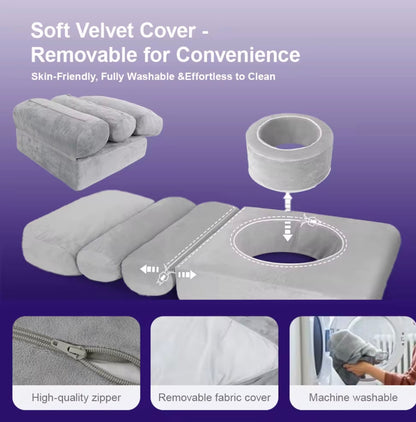 Luxury BBL Recovery Bed – Post-Surgery Support Mattress with Pressure-Relief Cutout