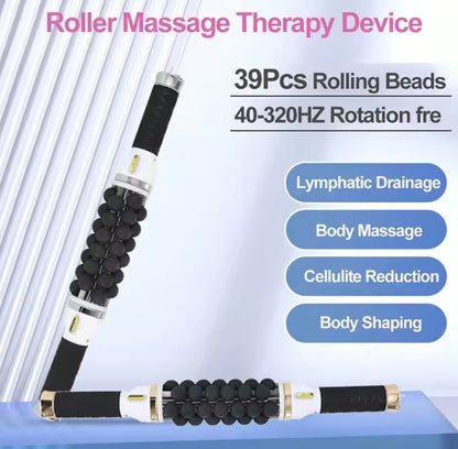Electric Lymphatic Drainage Bead Roller – Body Contouring & Post-Op Massage Tool