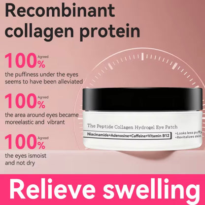 Collagen Hydrogel sheet eye-patches | DEPUFFS UNDER_EYE BAGS IN 10 MINUTES | All Skin Types |Cruelty-Free