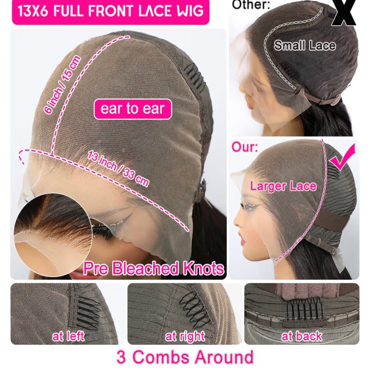 12” | 13*6 | Bob Wig Human Hair | 200% Density