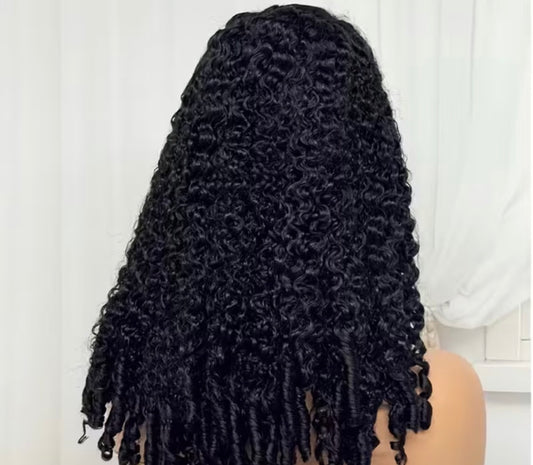 Natural Burmese Curly 20" – Full Volume Wash-and-Go Frontal Wig
