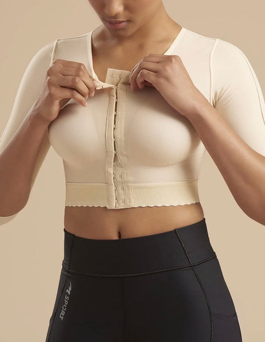 Stage 1 3/4 Sleeve Compression Vest – Upper Body Post-Op Support