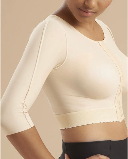Body By Essence 3/4-Sleeve Hook-and-Eye Compression Vest