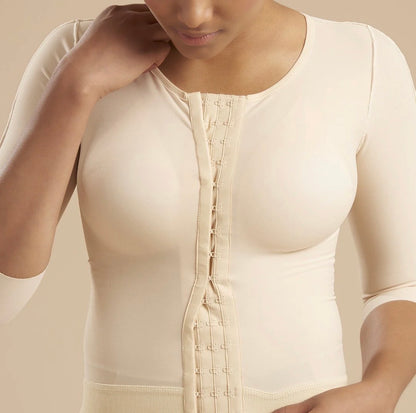 Body By Essence 3/4-Sleeve Hook-and-Eye Compression Vest