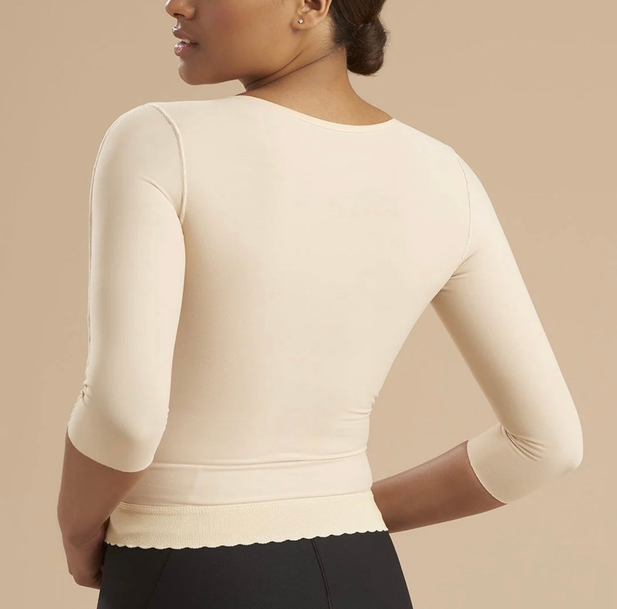 Body By Essence 3/4-Sleeve Hook-and-Eye Compression Vest