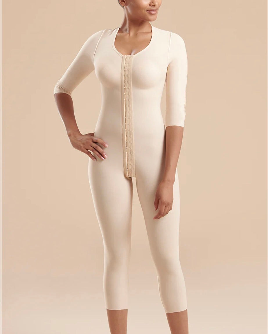 Stage 1 3/4 Sleeve Compression Bodysuit – Calf Length BBL Recovery