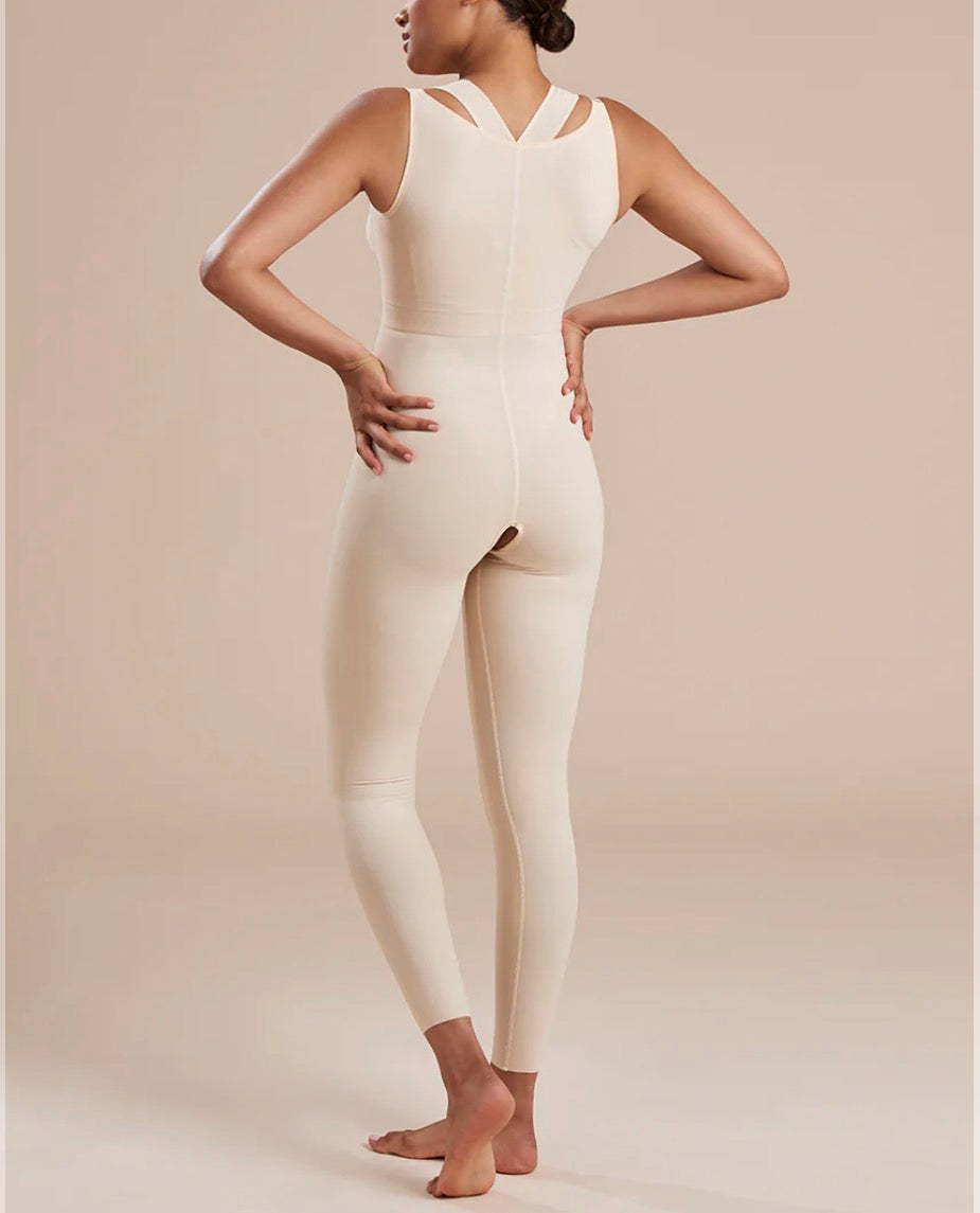 Stage 1 High-Back Compression Girdle – Ankle Length BBL Recovery