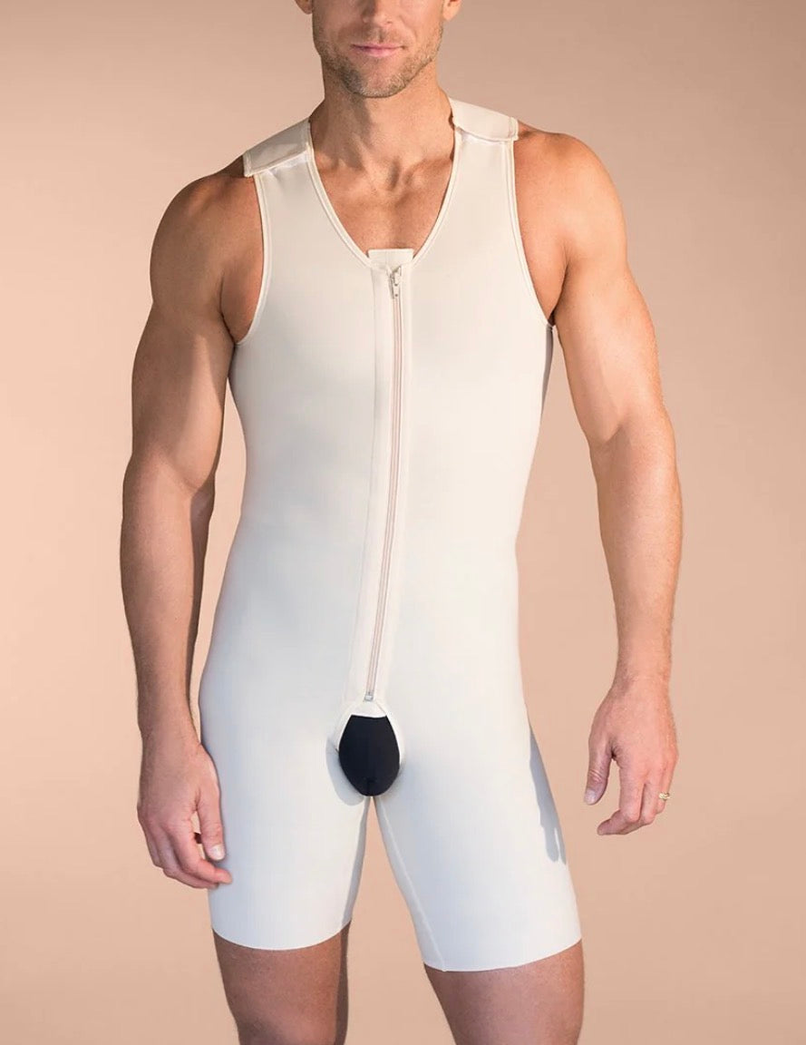 Stage 1 Sleeveless Compression Bodysuit – Mid-Thigh BBL Recovery