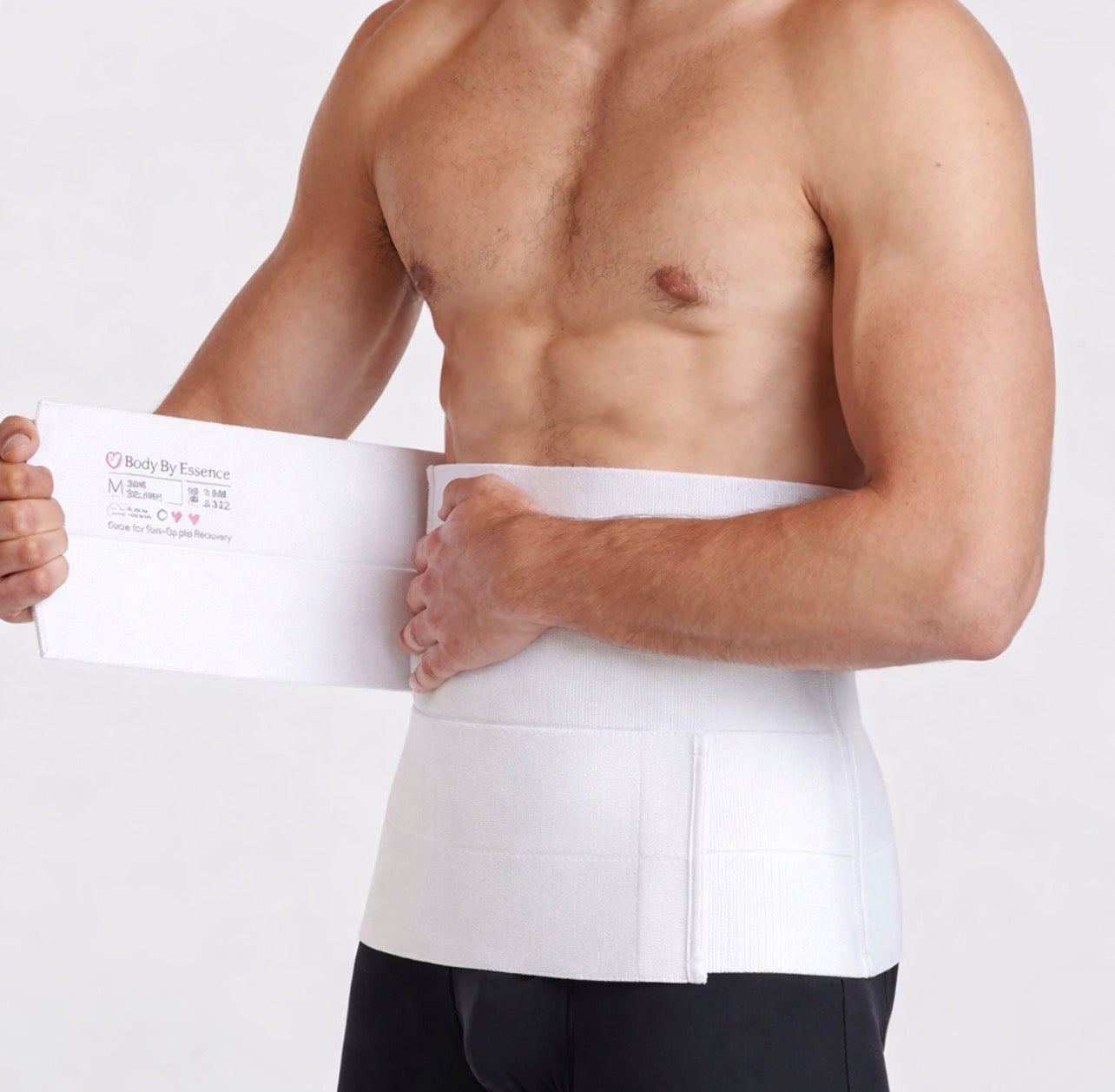 12" Stage 1 Abdominal Binder – Adjustable 2-Panel Compression