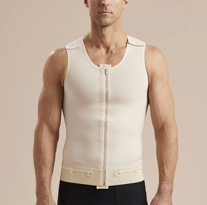 Post-Surgery Drain Bulb Management Vest – Zipper Front Compression