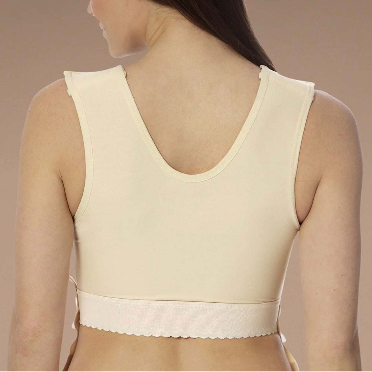 Post-Surgery Drain-Support Compression Vest – Zipper Front Recovery